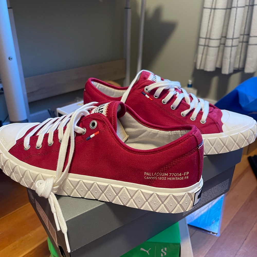 Palladium Heritage Red Canvas Shoes